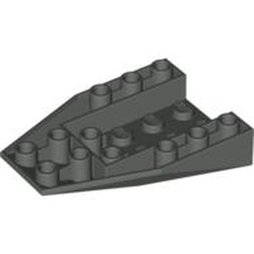 LEGO 4856a Wedge 6 x 4 Triple Inverted with Connections between 2 Studs in Dark Gray - Authentic LEGO Part
