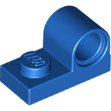 LEGO 11458 Plate, Modified 1 x 2 with Pin Hole on Top in Blue - Authentic LEGO Part