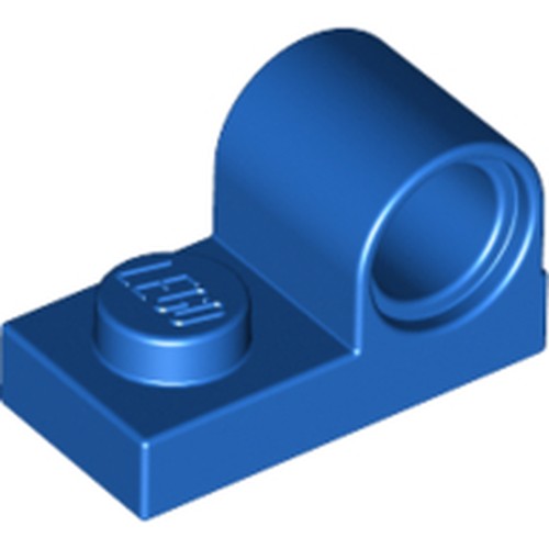 LEGO 11458 Plate, Modified 1 x 2 with Pin Hole on Top in Blue - Authentic LEGO Part