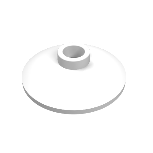 LEGO 4740 Dish 2 x 2 Inverted (Radar) in White - Authentic LEGO Part