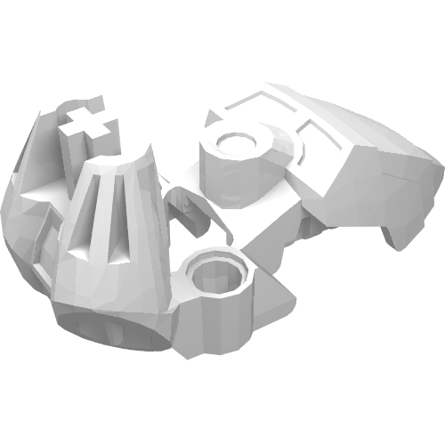 LEGO 87797 Hero Factory Foot with Axle in White - Authentic LEGO Part