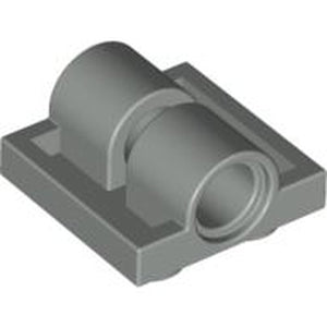 LEGO 2817 Plate, Modified 2 x 2 with Pin Holes in Light Gray - Authentic LEGO Part