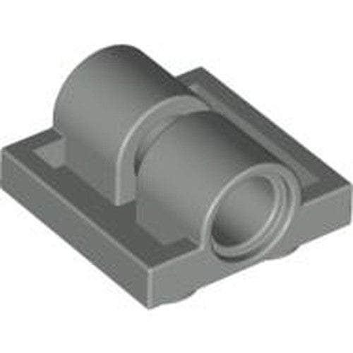 LEGO 2817 Plate, Modified 2 x 2 with Pin Holes in Light Gray - Authentic LEGO Part