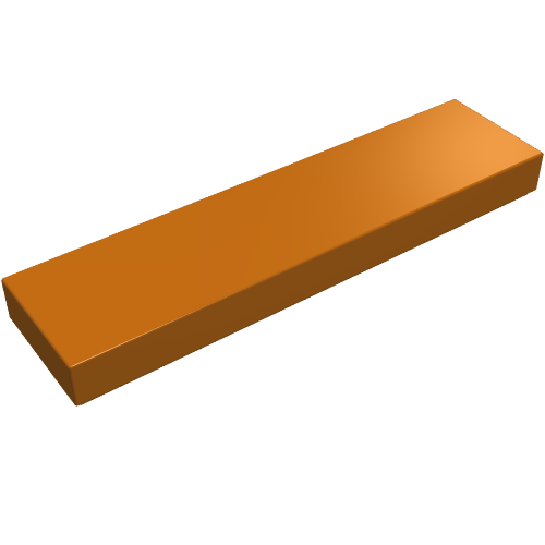 LEGO 2431 Tile 1 x 4 in Dark Orange - Authentic LEGO Part