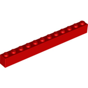 LEGO 6112 Brick 1 x 12 in Red - Authentic LEGO Part