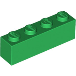 LEGO 3010 Brick 1 x 4 in Green - Authentic LEGO Part