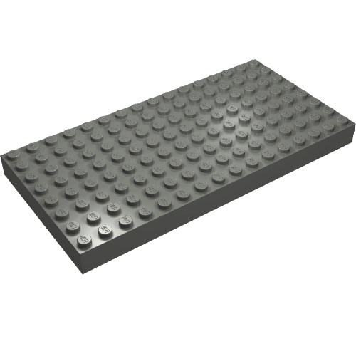 LEGO 4204 Brick 8 x 16 in Dark Bluish Gray - Authentic LEGO Part