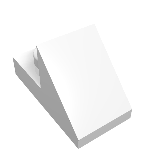 LEGO 92946 Slope 45 2 x 1 with 2/3 Cutout in White - Authentic LEGO Part