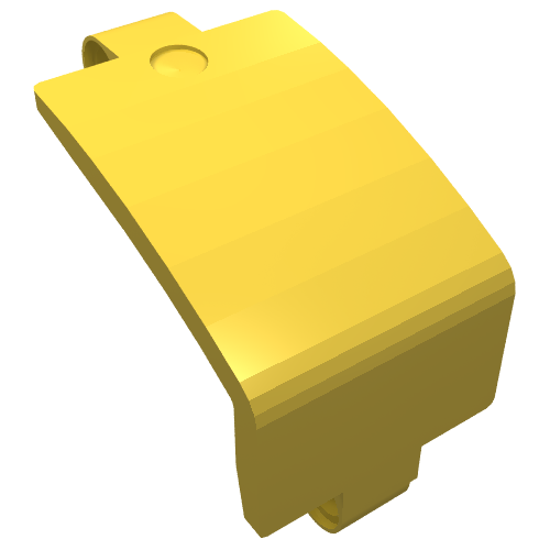 LEGO 24116 Technic, Panel Curved 3 x 5 x 3 in Yellow - Authentic LEGO Part
