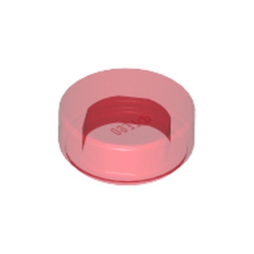 LEGO 98138 Tile, Round 1 x 1 in Trans-Red - Authentic LEGO Part