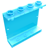 LEGO 4215b Panel 1 x 4 x 3 - Hollow Studs in Trans-Light Blue - Authentic LEGO Part