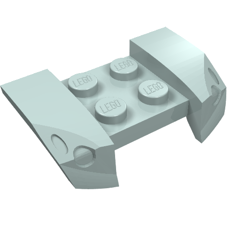 LEGO 44674 Vehicle, Mudguard 2 x 4 with Headlights Overhang - Main Product Image