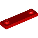 LEGO 41740 Plate, Modified 1 x 4 with 2 Studs with Groove in Red - Authentic LEGO Part