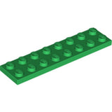 LEGO 3034 Plate 2 x 8 in Green - Authentic LEGO Part