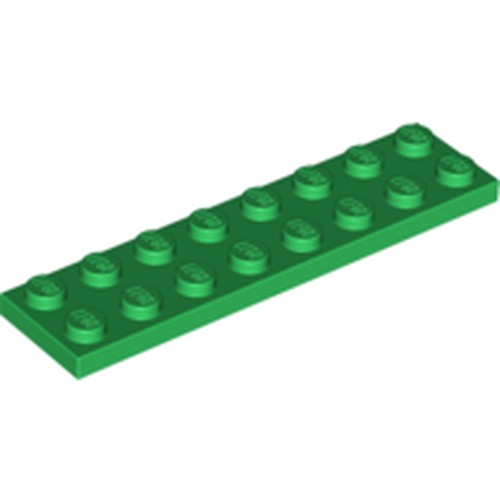 LEGO 3034 Plate 2 x 8 in Green - Authentic LEGO Part