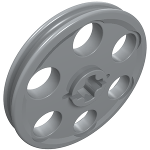 LEGO 4185 Technic Wedge Belt Wheel (Pulley) in Light Bluish Gray - Authentic LEGO Part