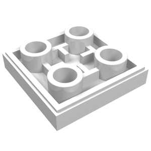 LEGO 11203 Tile, Modified 2 x 2 Inverted in White - Authentic LEGO Part