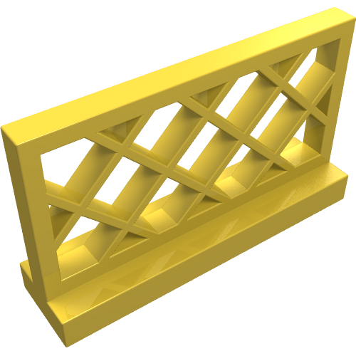 LEGO 3185 Fence 1 x 4 x 2 Lattice in Yellow - Authentic LEGO Part
