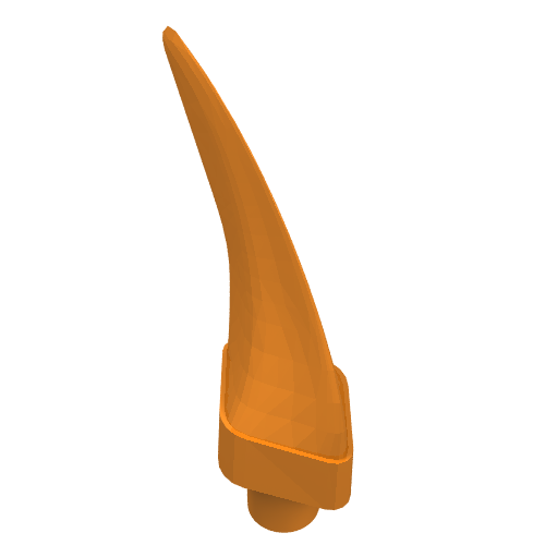 LEGO 87747 Barb / Claw / Horn / Tooth - Medium in Orange - Authentic LEGO Part