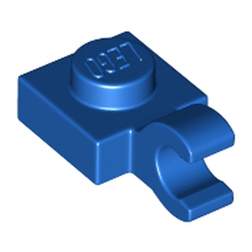 LEGO 61252 Plate, Modified 1 x 1 with Open O Clip (Horizontal Grip) in Blue - Authentic LEGO Part