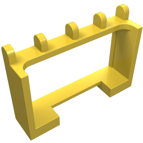 LEGO 4214 Hinge Vehicle Roof Holder 1 x 4 x 2 in Yellow - Authentic LEGO Part