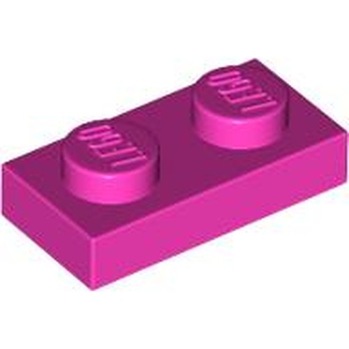 LEGO 3023 Plate 1 x 2 in Dark Pink - Authentic LEGO Part