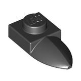 LEGO 49668 Plate, Modified 1 x 1 with Tooth Horizontal in Black - Authentic LEGO Part