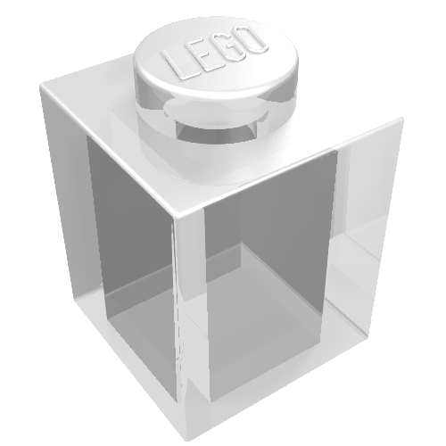 LEGO 3005 Brick 1 x 1 in Trans-Clear - Authentic LEGO Part