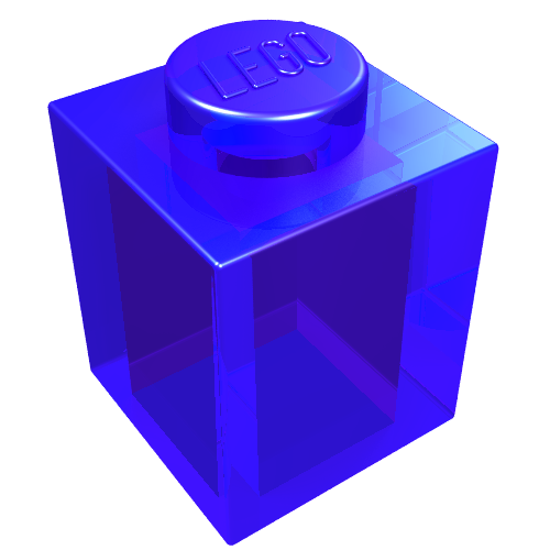LEGO 3005 Brick 1 x 1 in Trans-Purple - Authentic LEGO Part