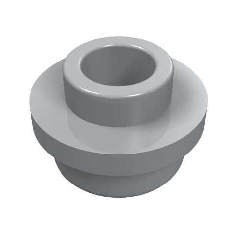 LEGO 85861 Plate, Round 1 x 1 with Open Stud in Light Bluish Gray - Authentic LEGO Part