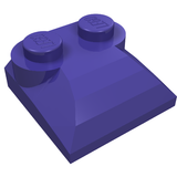 LEGO 47457 Slope, Curved 2 x 2 x 2/3 with 2 Studs and Curved Sides in Dark Purple - Authentic LEGO Part