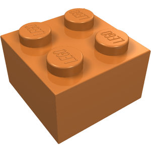 LEGO 3003 Brick 2 x 2 in Medium Nougat - Authentic LEGO Part