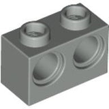 LEGO 32000 Technic, Brick 1 x 2 with Holes in Light Gray - Authentic LEGO Part