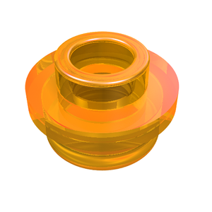 LEGO 85861 Plate, Round 1 x 1 with Open Stud in Trans-Orange - Authentic LEGO Part