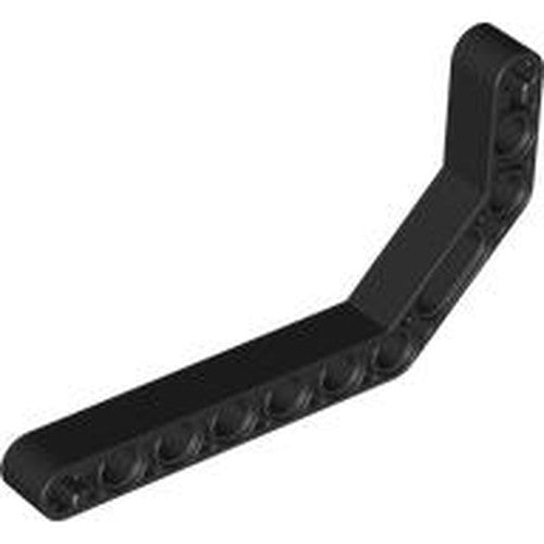 LEGO 32009 Light Bluish Gray Technic, Liftarm, Modified Bent Thick 1 x 11.5 Double in Black - Authentic LEGO Part