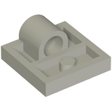 LEGO 10247 Plate, Modified 2 x 2 with Pin Hole - Full Cross Support Underneath in Light Bluish Gray - Authentic LEGO Part