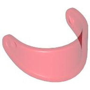 LEGO 2447 Minifigure, Visor Standard in Trans-Red - Authentic LEGO Part