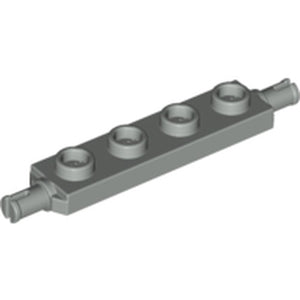 LEGO 2926 Plate, Modified 1 x 4 with Wheels Holder in Light Gray - Authentic LEGO Part