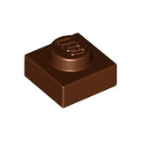 LEGO 3024 Plate 1 x 1 in Reddish Brown - Authentic LEGO Part