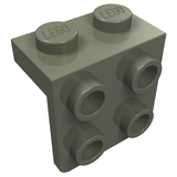 LEGO 44728 Bracket 1 x 2 - 2 x 2 in Dark Gray - Authentic LEGO Part