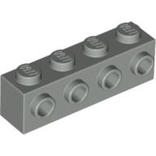 LEGO 30414 Brick, Modified 1 x 4 with Studs on Side in Light Gray - Authentic LEGO Part
