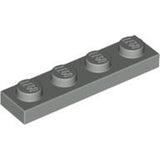LEGO 3710 Plate 1 x 4 in Light Gray - Authentic LEGO Part