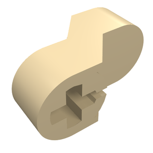 LEGO 2854 Technic Engine Crankshaft Center in Tan - Authentic LEGO Part