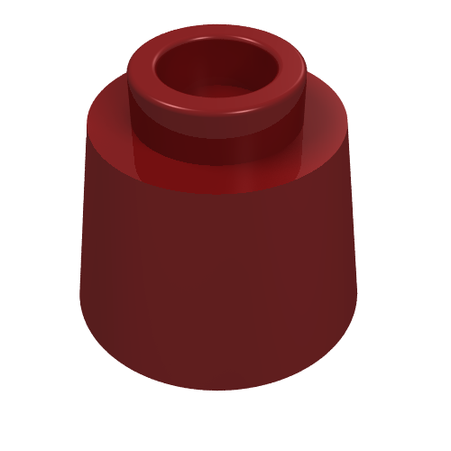 LEGO 85975 Cone 1 1/6 x 1 1/6 x 2/3 (Fez) in Dark Red - Authentic LEGO Part