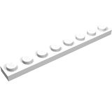 LEGO 3460 Plate 1 x 8 in White - Authentic LEGO Part