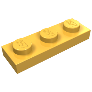 LEGO 3623 Plate 1 x 3 in Bright Light Orange - Authentic LEGO Part