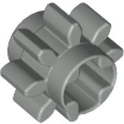 LEGO 3647 Technic, Gear 8 Tooth in Light Gray - Authentic LEGO Part