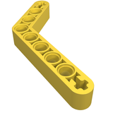 LEGO 6629 Technic, Liftarm, Modified Bent Thick 1 x 9 (6 - 4) in Yellow - Authentic LEGO Part