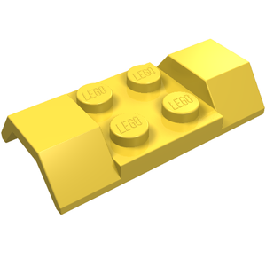 LEGO 3787 Vehicle, Mudguard 2 x 4 with Arch Smooth in Yellow - Authentic LEGO Part