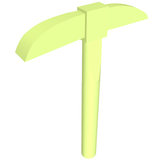 LEGO 3841 Minifigure, Utensil Pickaxe in Yellowish Green - Authentic LEGO Part
